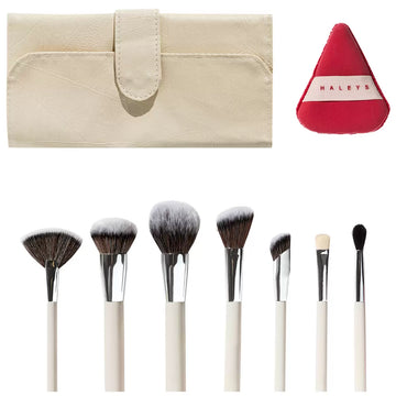 Coffret de pinceaux de maquillage signature Halley's (9 pièces)
