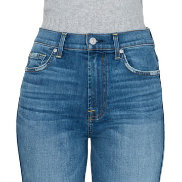 7 For All Mankind women's high-rise straight-leg jeans