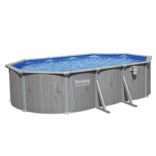 Ensemble de piscine ovale hors sol Bestway Hydrium Steel Wall 18 pi x 12 pi x 52 po