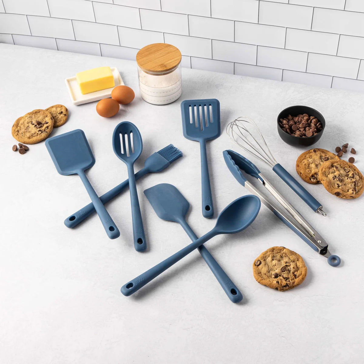 Core Kitchen – Ensemble d'ustensiles en silicone, 8 pièces