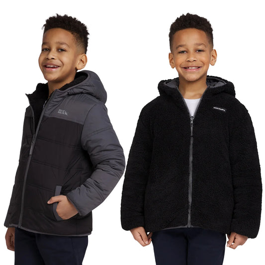 Eddie Bauer  - Veste réversible doublée en sherpa pour enfants et jeunes