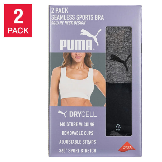 Puma - soutien-gorge sport pour femme, paquet de 2