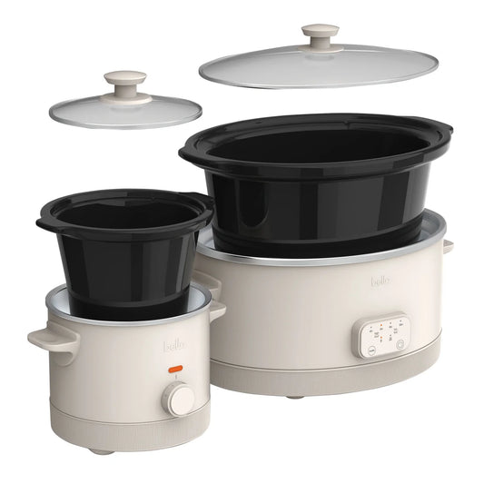 Bella – 5.68 L (6 qt) Cuiseur lente programmable avec mijoteuse 1.89 L (2 qt)