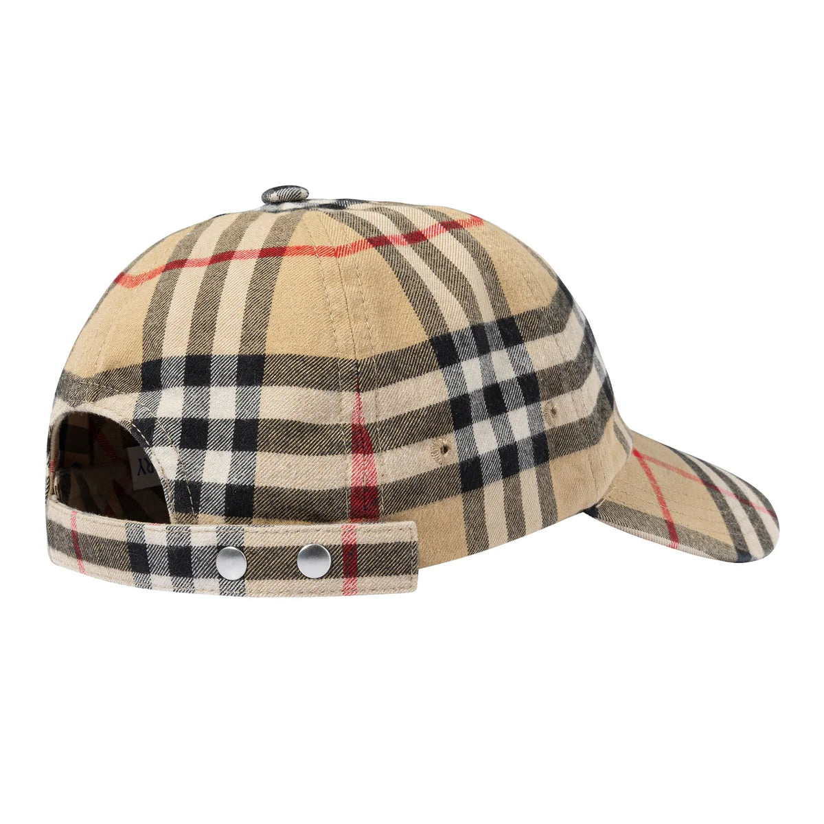 Burberry- Checkered cotton baseball cap