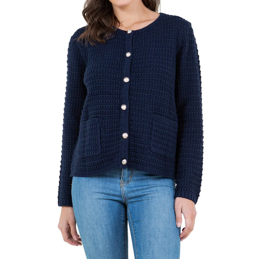 Cristina B - cardigan boutonné pour femme