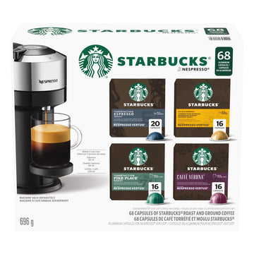 Starbucks Vertuo Line Saveur variées par Nespresso, 68 godets