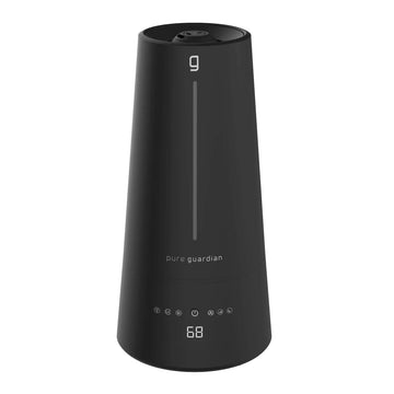 PureGuardian - humidificateur ultrasonique à brume chaude ou froide avec technologie Humidistat, lumière UV-C et bac d’huile essentielle
