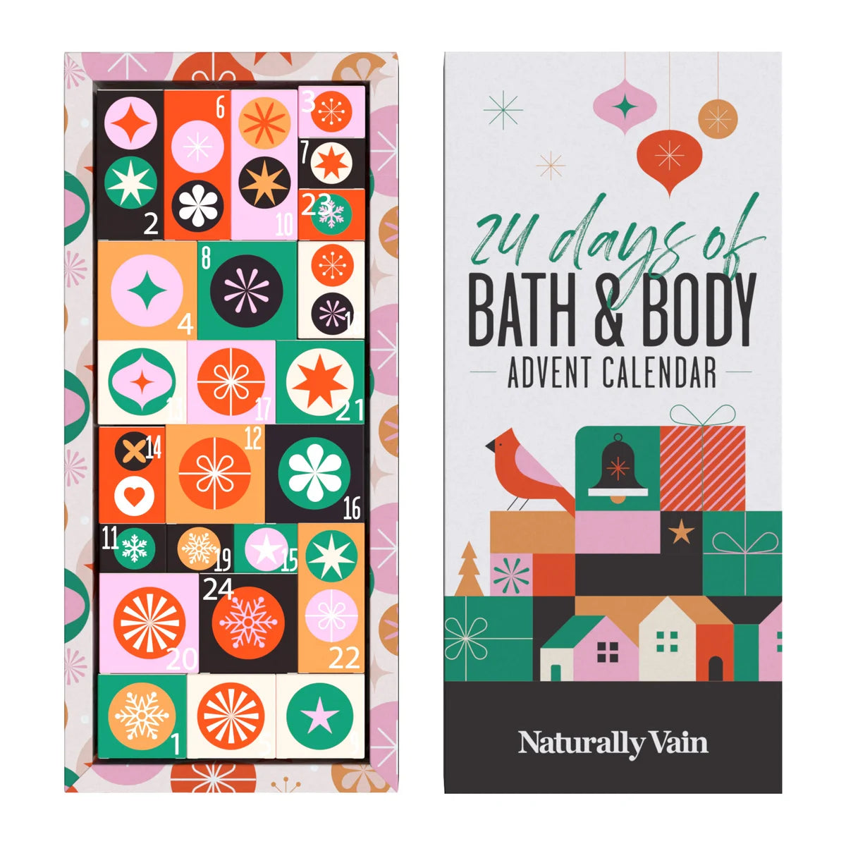 Naturally Vain vain - Advent calendar 24 Bath and body products