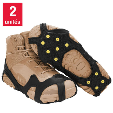 ICETRAX Pro - Lot de 2 paires Semelles Antidérapantes (taille G/TG)