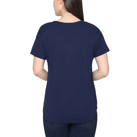 Talbots Women's 3-button V-neck Top