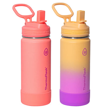 ThermoFlask 474 mL (16 oz.) Stainless Steel Bottle, 2-pack