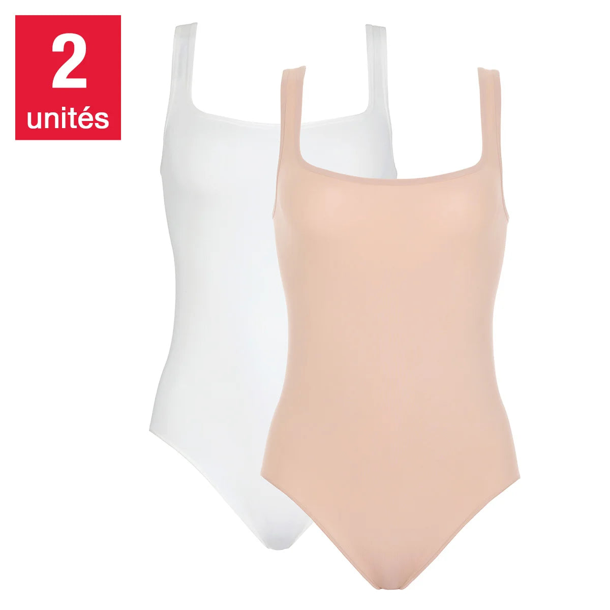 Jones New York - Sous-vêtements une-pièce pour femmes, paquet de 2