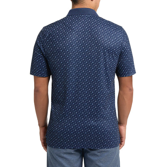 Sunice Men’s Short Sleeve Printed Textured Polo
