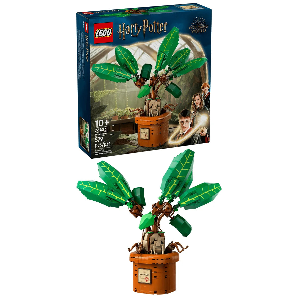 Lego Harry Potter La Mandragore Plant Toy, Magic Gift 76433