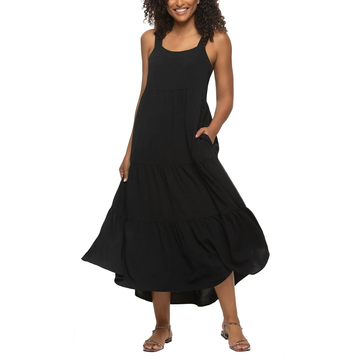 Black Bow Women's Maxi Dress