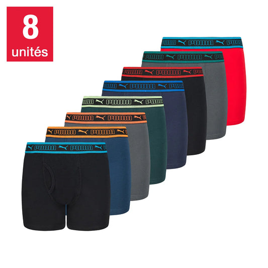Puma Boys Boxer Brief, 8-pack