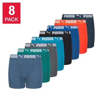 Puma Boys Boxer Brief, 8-pack