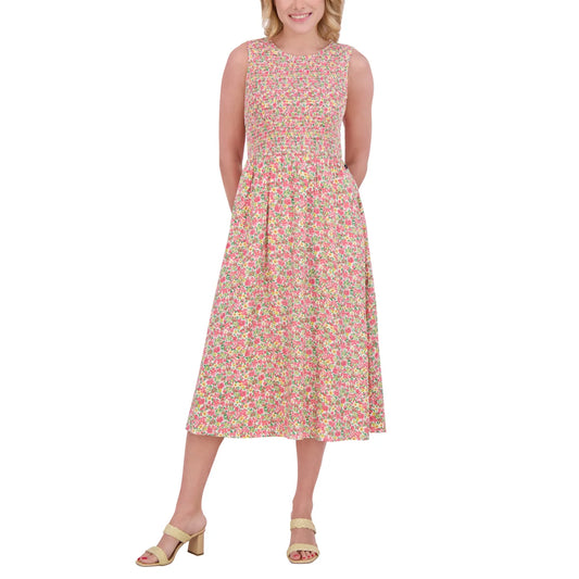 Nautica Jeans Women's Sleeveless Smocked Dress
