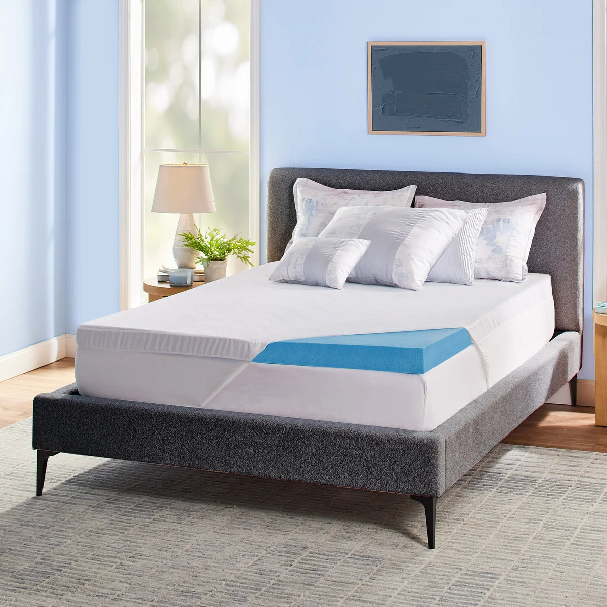 Novaform – Surmatelas en mousse viscoélastique de 3 po Soothing Cool Plus