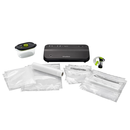 FoodSaver Vacuum Sealer Kit with Bags, Rolls, and Marinade Container