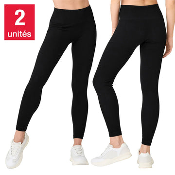 Lemon Women's Ribbed Legging, 2-pack