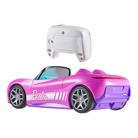 Hot Wheels Barbie Remote Control Convertible Car with 2 Dolls