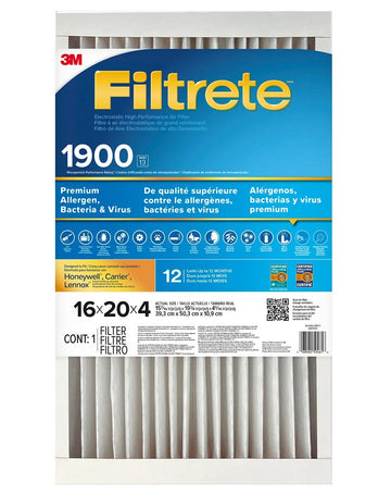 3M Filtrete MPR 1900, 4 po - Filtres de fournaise de qualité supérieure