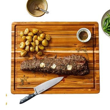 Teakhaus - 23-inch (58.42 cm) Reversible Cutting Board