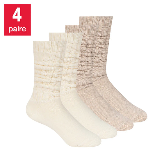 Scotch & Soda - Chaussettes accordéon pour femmes, paquet de 4 paires