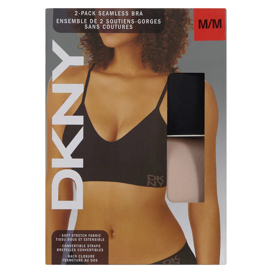 DKNY - Ensemble de 2 soutiens-gorges sans coutures pour femmes