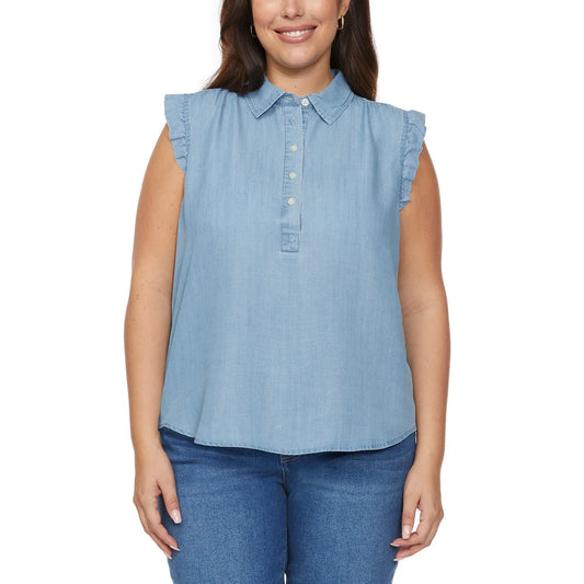 Loft Women’s Ruffle Sleeveless Blouse