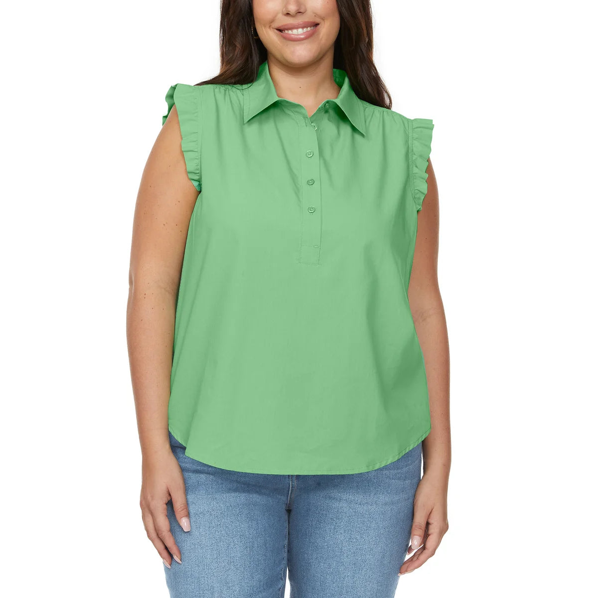 Loft – Blouse volantée sans manches pour femme