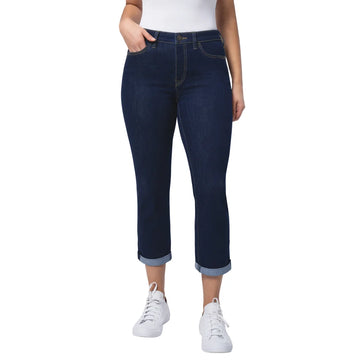 Santana - Capri en jean avec support du ventre pour femmes