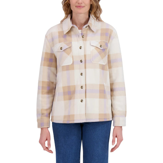 SAGE Collective - veste-chemise en peluche pour femmes