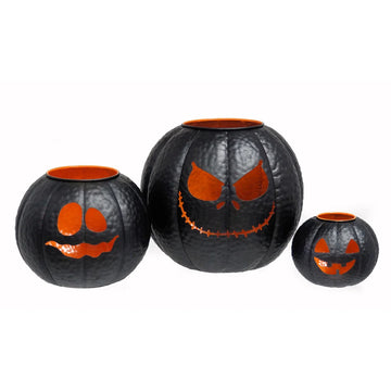 Set of 3 Halloween Pumpkin Lanterns