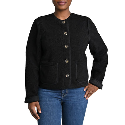 Briggs - Veste sherpa réversible pour femmes