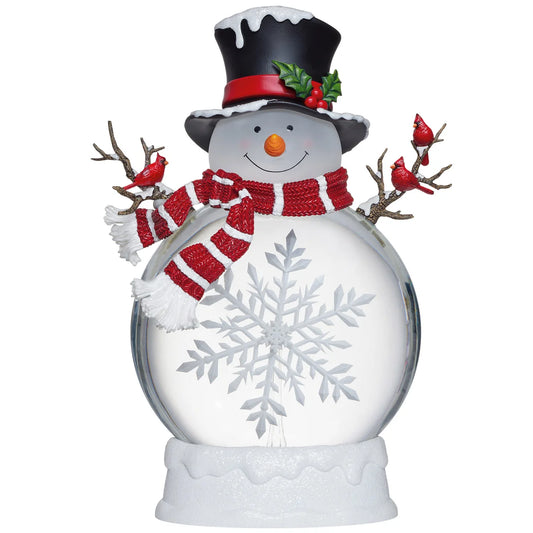45.7 cm (18 in) snowman with glitter and LED lights