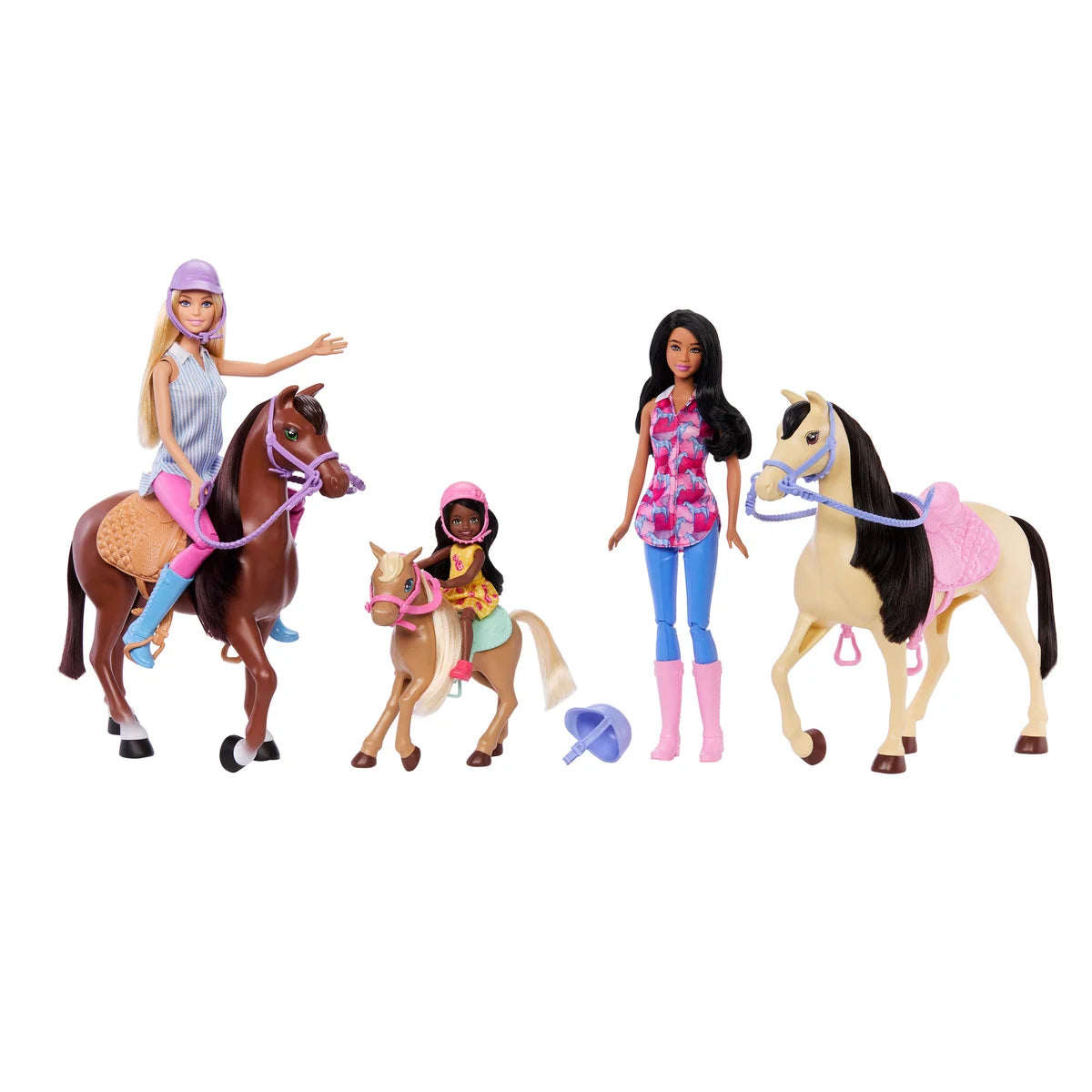 Ensemble de jeu d'équitation Barbie et chevaux