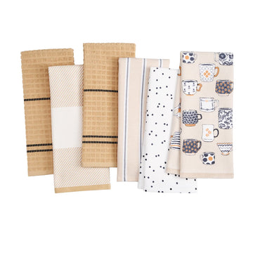 Kate Spade - Paquet de 6 serviettes de cuisine