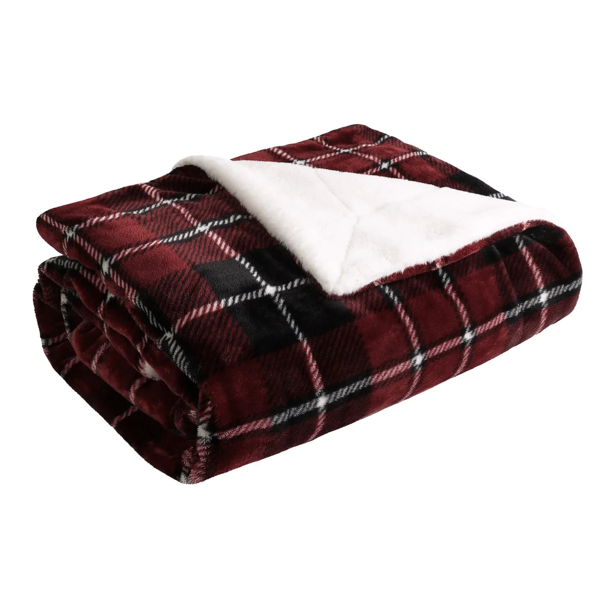 Life Comfort - Ultimate Faux Fur Throw in Navy Blue, 152 x 177 cm