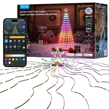 Govee - Lighted Conical Christmas Tree 182 cm (6 ft) 