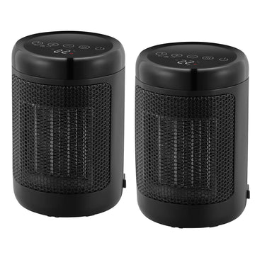 OmniHeat Digital Ceramic Personal Heater, 2-Pack
