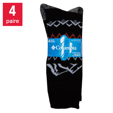 Columbia Men's Insulated Socks, 4-Pair