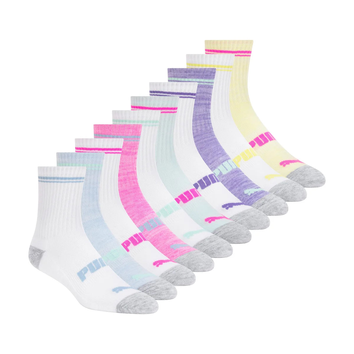 Puma - Chaussettes pour enfants, 10-paire