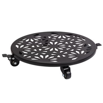 Support à roulettes pour plantes Mullally, lot de 2