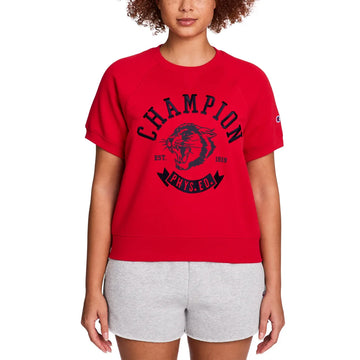 Champion - Women's Short Sleeve Fleece Sweatshirt