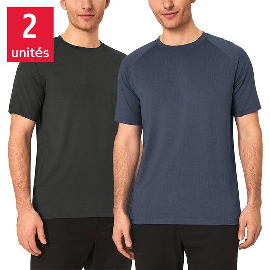 Mondetta - T-shirt sport pour homme, paquet de 2