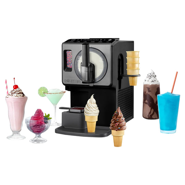 Gourmia - 2 L (2.11 qt.) Machine automatique à crème glacée et à boissons glacées Soft Serve