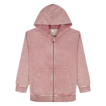 Calvin Klein kids' denim zip-up hoodie