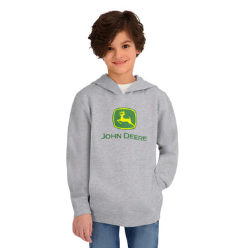 John Deere - Coton ouaté à capuchon brodé pour garçons